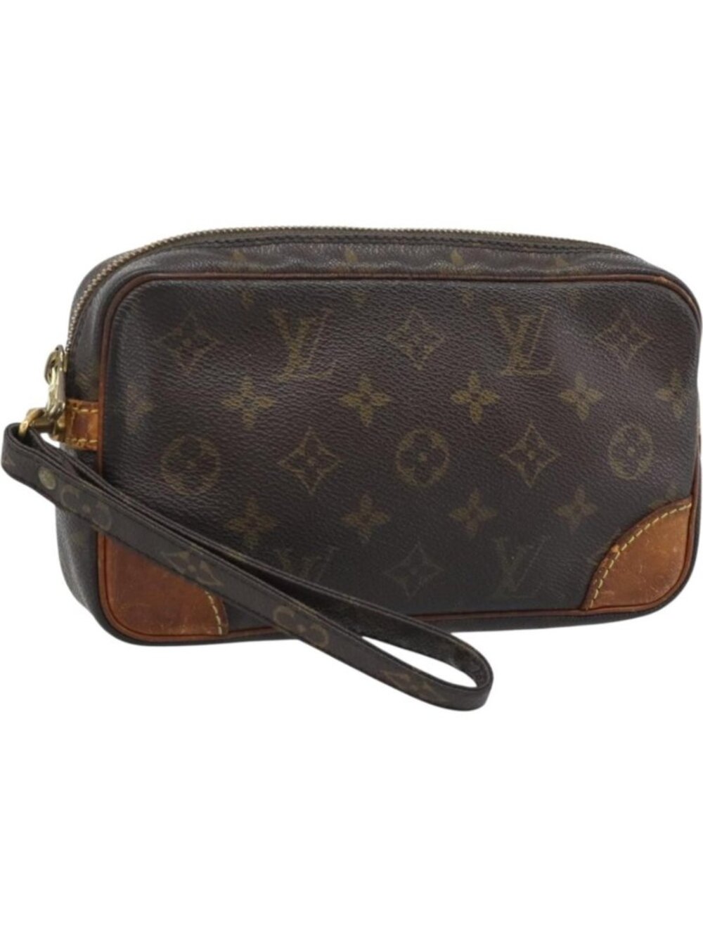 LOUIS VUITTON Monogram Marly Dragonne PM Clutch Bag M51827